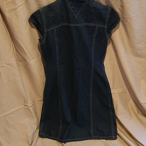 Hi-Jeans Fashion Blue Jean Dress Size L - Picture 3 of 4